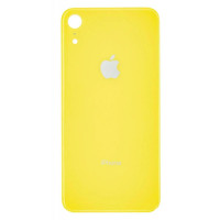 Задняя панель корпуса Apple iPhone XR, желтая (Big Hole) (Класс А)