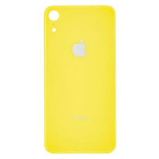 Задняя панель корпуса Apple iPhone XR, желтая (Big Hole) (Класс B)