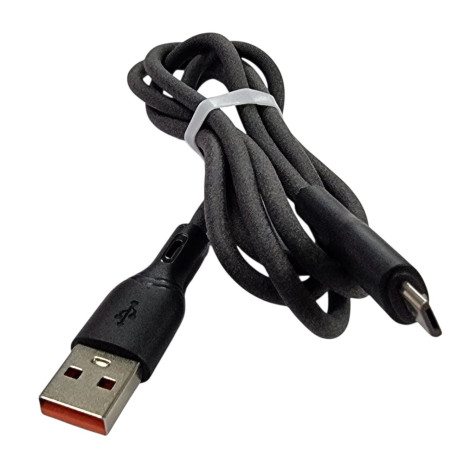 Кабель USB-C Jokade JA035 JINKE series Sillicone 5A/1m) Micro, черный