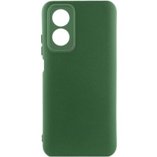 Чехол-силикон Silicone Cover Lakshmi Full Camera Oppo  A17 темно-зеленый