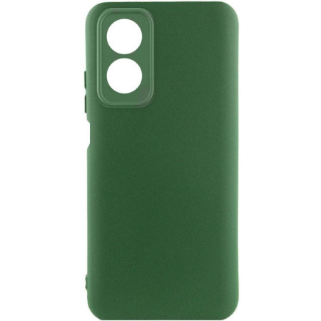 Чехол-силикон Silicone Cover Lakshmi Full Camera Oppo  A17 темно-зеленый