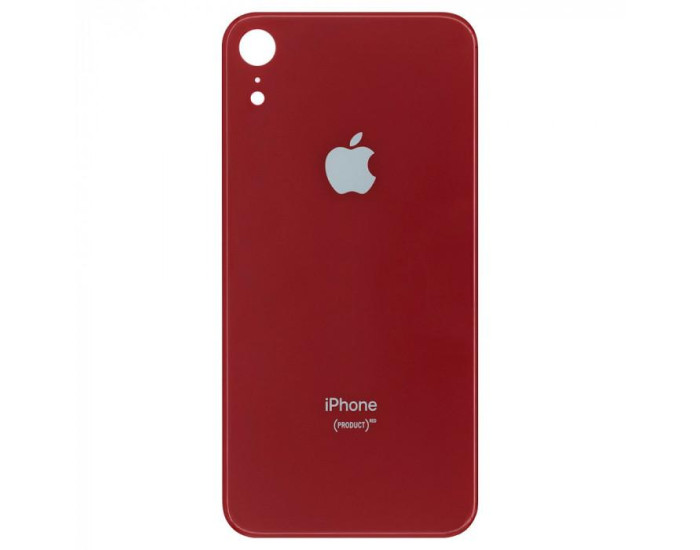Задняя панель корпуса для iPhone XR, красный (Big Hole)