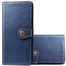 Чехол-книга Кожаный GETMAN Gallant Xiaomi Redmi 13T / 13T Pro  Синий (Класс B)