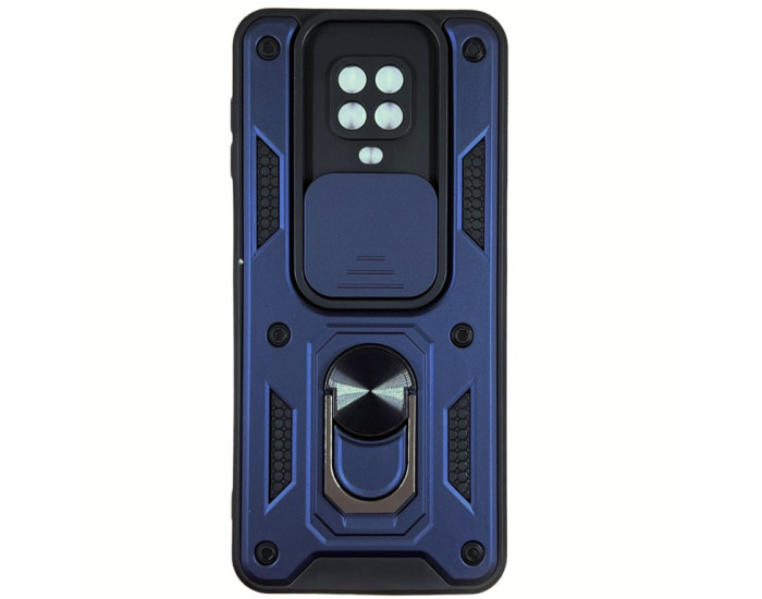 Чохол-Ударостійкий Camshield Serge Ring Xiaomi Redmi Note 9s / Note 9 Pro / 9 Pro Max , синій