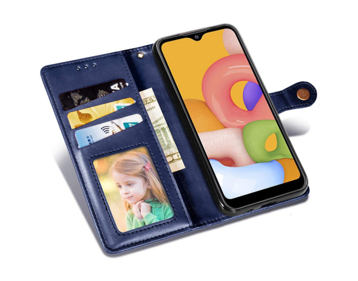 Чохол-книга шкіряний GETMAN Gallant Samsung Galaxy A06, синій