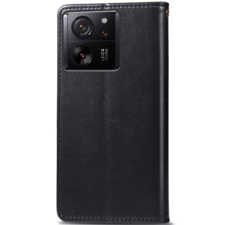 Чехол-книга Кожаный GETMAN Gallant Xiaomi Redmi 13T / 13T Pro Черный
