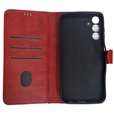 Чехол-книга Leather Folio New Samsung A155 Galaxy A15 4G Red (магнитная застежка)