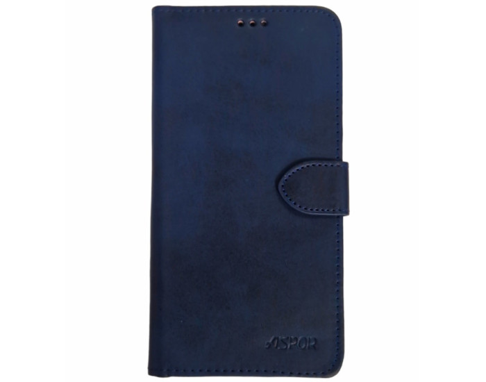 Чохол-книга Leather Folio New Xiaomi Redmi Note 13 Pro 4G / Poco M6 Pro 4G / Redmi Note 14s (магнітна застібка) Blue
