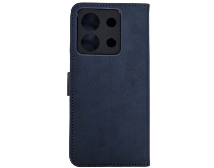Чохол-книга Leather Folio New Xiaomi Redmi Note 13 Pro 4G / Poco M6 Pro 4G / Redmi Note 14s (магнітна застібка) Blue