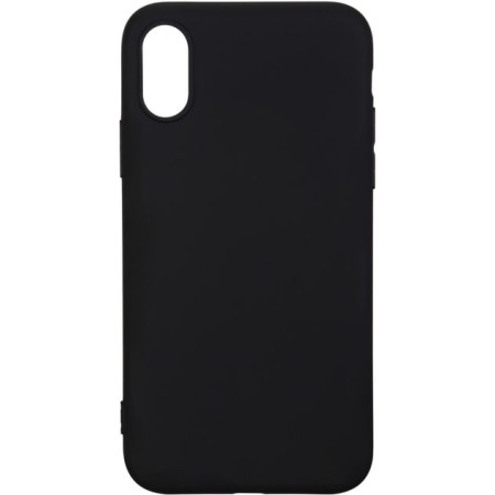 Чехол-силикон оригинал Soft Matte iPhone XS Max Black (Класс B)