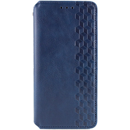 Чехол-книга Кожаный GETMAN Cubic  Motorola Moto G24/G04/E14 Синий