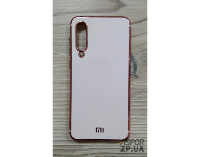 Чехол-силикон с цветной оконтовкой Xiaomi Mi9 SE Pink Sand