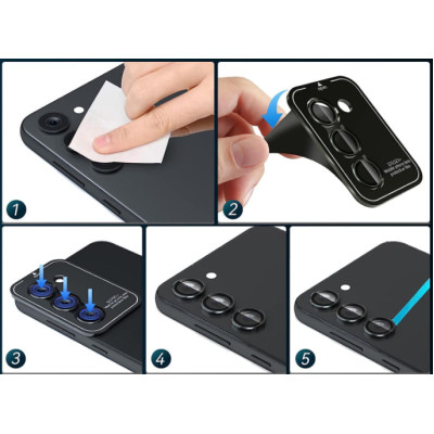 Защитное стекло на камеру Lens Fixture Samsung S25 Ultra Black