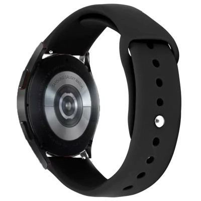 Ремешок для Samsung Watch Silicone Lines 20mm Black