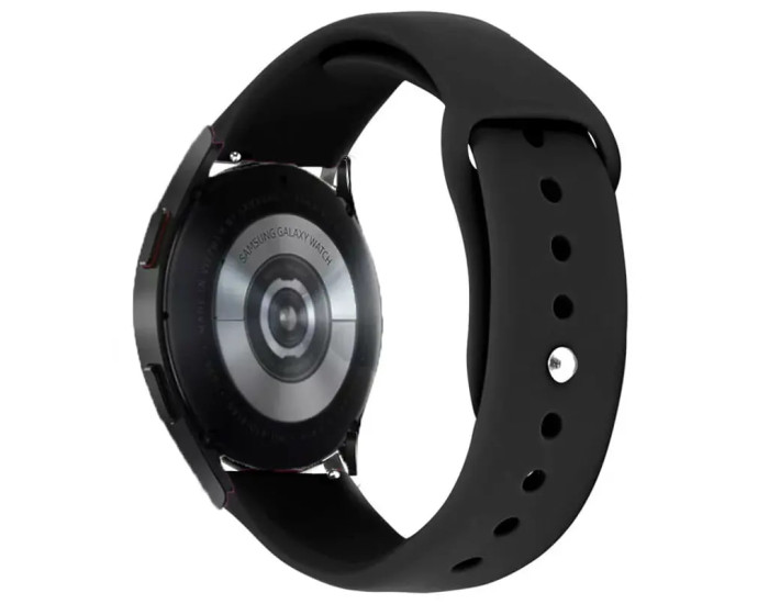 Ремінець для Samsung Watch Silicone Lines 20mm Black