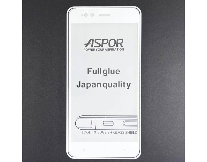 Защитное стекло Aspor Xiaomi Mi A1 Mi 5X, 3D White