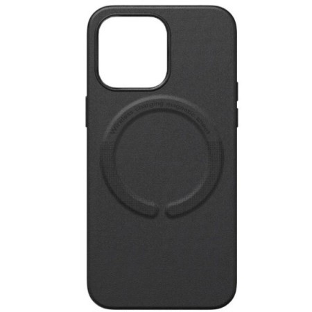 Чехол Leather Case with MagSafe iPhone 12 / 12 Pro Black