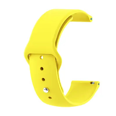 Ремешок для Samsung Watch Silicone Lines 20mm Yellow (Класс C)