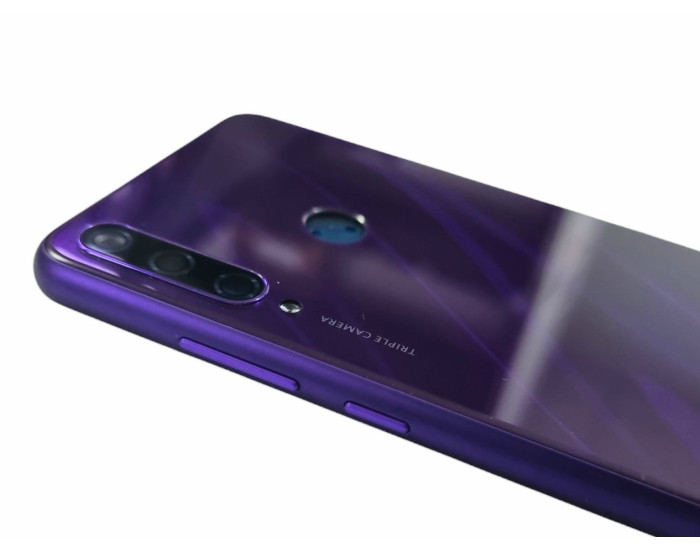 Задняя панель корпуса Huawei Y6P, фиолетовая