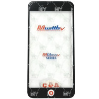 Стекло фронтальное c OCA-пленкой iPhone 8 Plus, черное с рамкой, с олеофобным покрытием, с сеткой динамика, с держателем датчика приближения, с держат