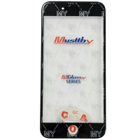 Стекло фронтальное c OCA-пленкой iPhone 7, черное с рамкой, с олеофобным покрытием, с сеткой динамика, оригинал Musttbay