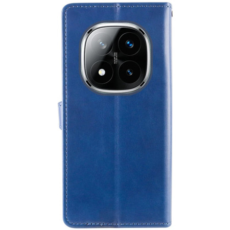 Чехол-книга Кожаный GETMAN Gallant Xiaomi Redmi Note 14 Pro 5G / 14 Pro Plus Синий