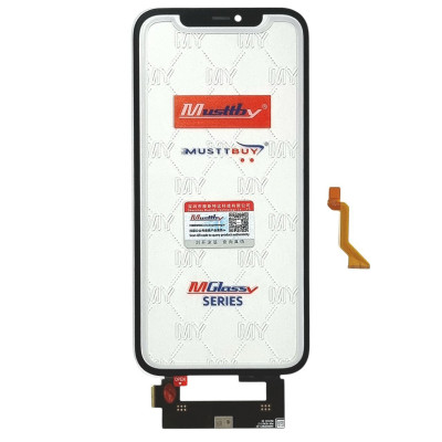 Сенсор Apple iPhone 12 Pro Max, с OCA-пленкой, с рамкой с микросхемой, черный Musttby