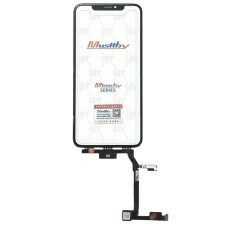 Сенсор Apple iPhone XS Max, с OCA. с рамкой с микросхемой с длинным шлейфом, черный, Musttby