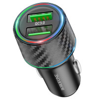 Автомобильное зарядное устройство Borofone (BZ21A) Brilliant 36W QC3.0 (2 USB-A) черный