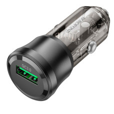 Автомобильное зарядное устройство Borofone (BZ23) 18W QC3.0 (1USB) transparent с кабелем Micro черный
