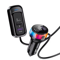 Автомобильное зарядное устройство Jokade JH031 XIANGLING 93W (3USB-A+2USB-C) LED черный