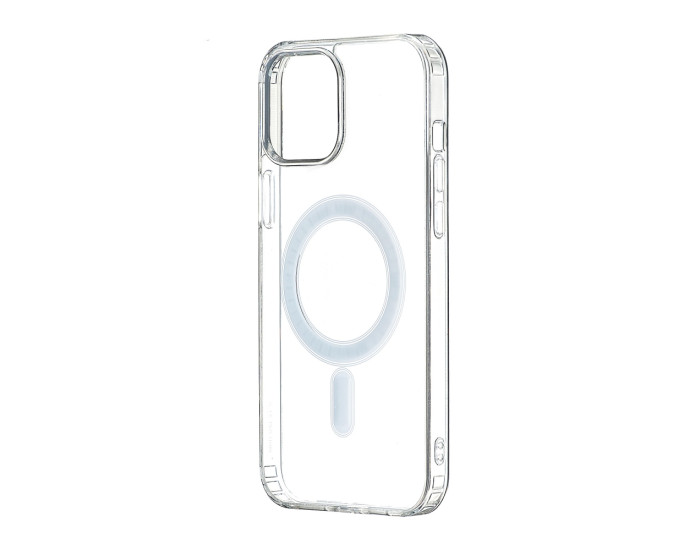 Чехол-силикон Space Magnetic Wireless Charge iPhone 12 / 12 Pro Прозрачный