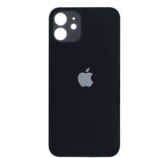 Задняя панель корпуса для iPhone 12, черная (Big Hole) (Класс C)