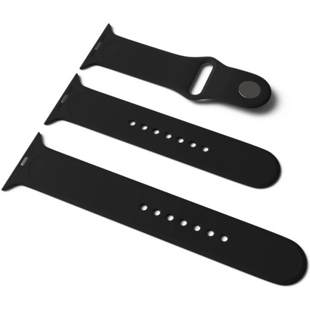 Ремешок для Apple Watch Sport Band 38/40/41 mm (S/M & M/L) (Черный / Black)