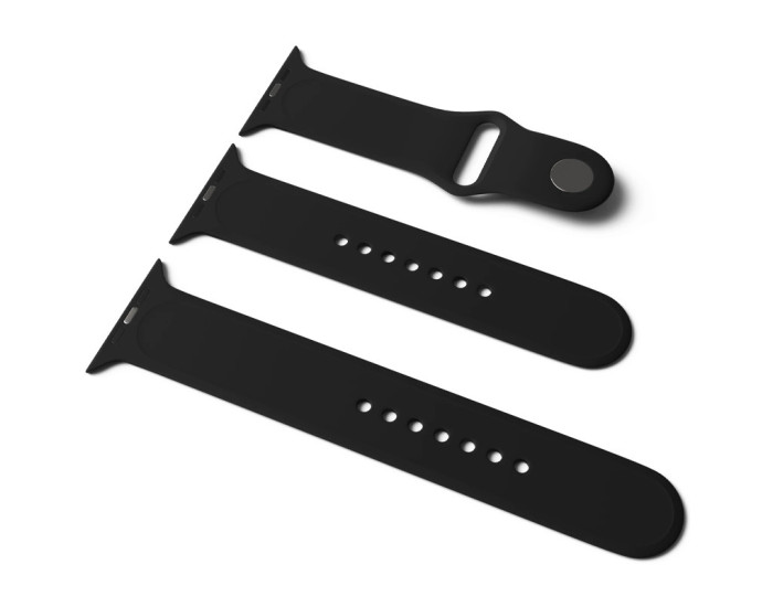 Ремешок для Apple Watch Sport Band 38/40/41 mm (S/M & M/L) (Черный / Black)