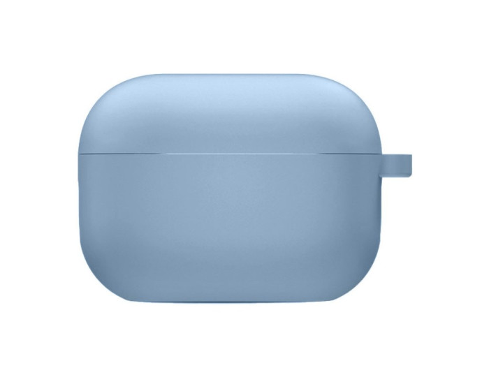 Чохол для AirPods Pro 2 /Pro Full Soft Matte Microfiber, бузково-блакитний