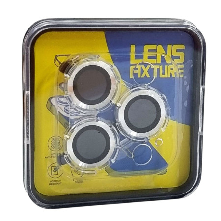 Защитное стекло на камеру Lens Fixture iPhone 12 Pro Max Silver