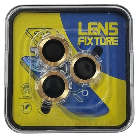 Защитное стекло на камеру Lens Fixture iPhone 12 Pro Max Gold