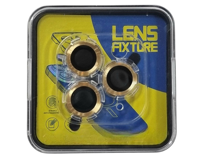 Защитное стекло на камеру Lens Fixture iPhone 12 Pro Max, Gold