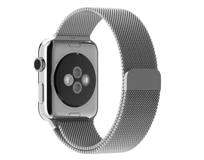 Ремешок для Milanese Loop Design Apple watch 38mm/40mm/41mm Silver