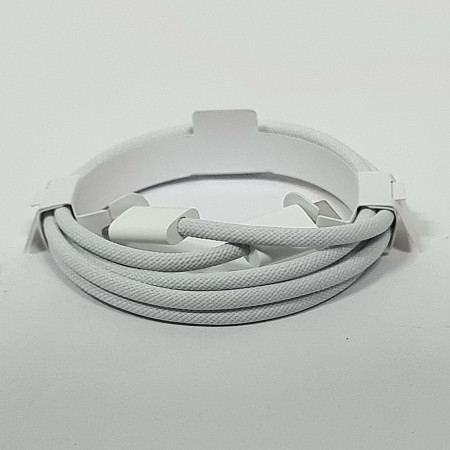 Кабель USB-C Apple textile 60W Type-C to Type-C (тех.пак) - Білий