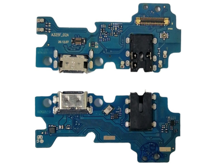 Шлейф для Samsung A325 Galaxy A32 - 2021, коннектора зарядки, High Copy