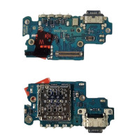 Шлейф для Samsung A536 Galaxy A53 5G, коннектора зарядки, с разъемом Sim-карты, с микрофоном, с микросхемой, High Copy