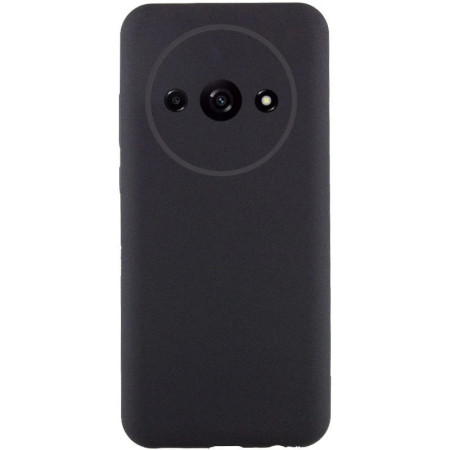 Чохол-силікон GETMAN Liquid Silk Full Camera для Xiaomi Redmi A3 чорний