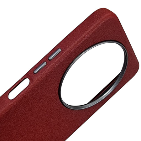 Чехол-силикон Leather Case Metal Buttons Xiaomi Redmi A3 марсала
