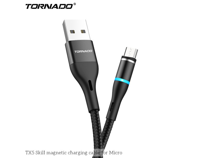 Кабель USB Tornado TX5 USB to Micro (2.4A/1m) Black