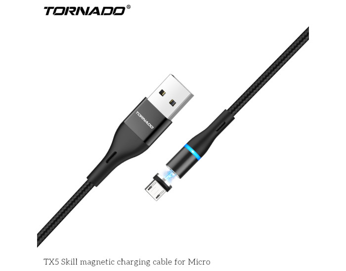 Кабель USB Tornado TX5 USB to Micro (2.4A/1m) Black