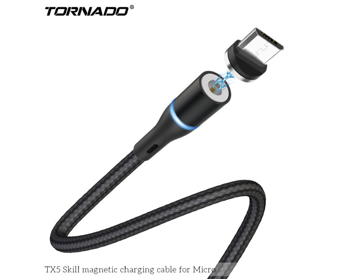 Кабель USB Tornado TX5 USB to Micro (2.4A/1m) Black