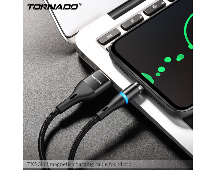 Кабель USB Tornado TX5 USB to Micro (2.4A/1m) Black