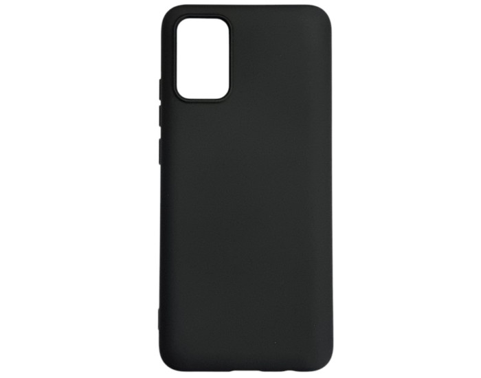 Чехол-силикон Aspor Samsung A72/A725 с микрофиброй черный